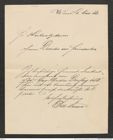 Nachlass Franz Steindachner, Empfangsbestätigung von Otto Marno an Franz Steindachner (08.03.1881), Inv.Nr. 330.02, Seite 1